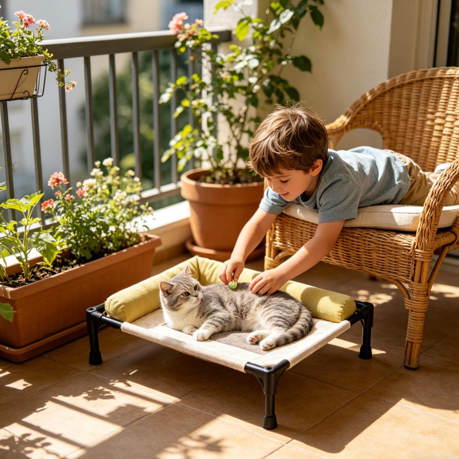 Outdoor Camping Dog Bed - Łóżko dla psa na zewnątrz, odłączane,