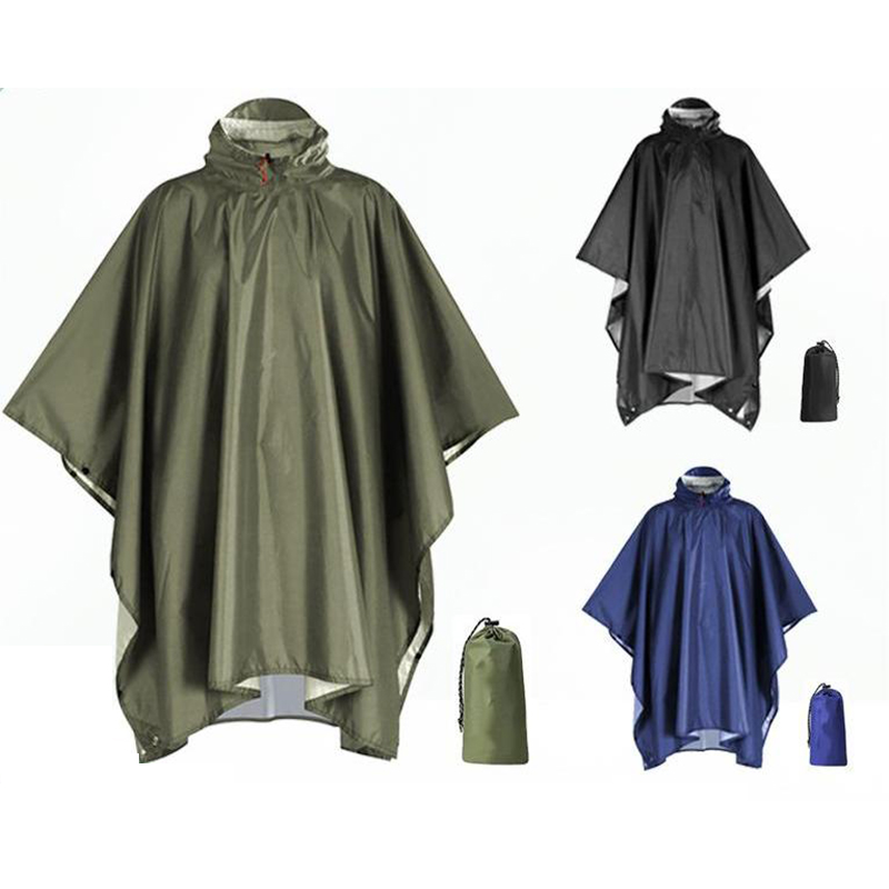 Wytrzymałe poncho przeciwdeszc – Camping Rain Poncho recenzja i cena
