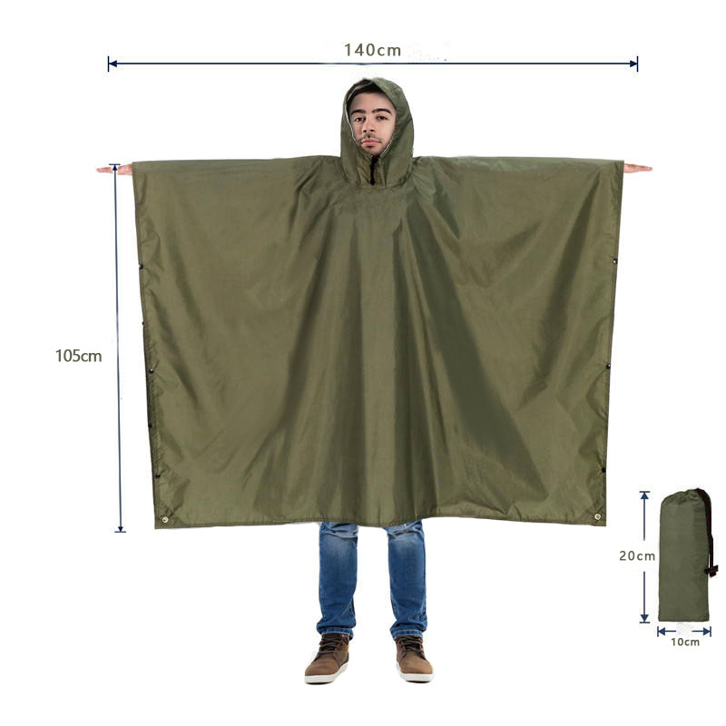 Wytrzymałe poncho przeciwdeszc – Camping Rain Poncho recenzja i cena