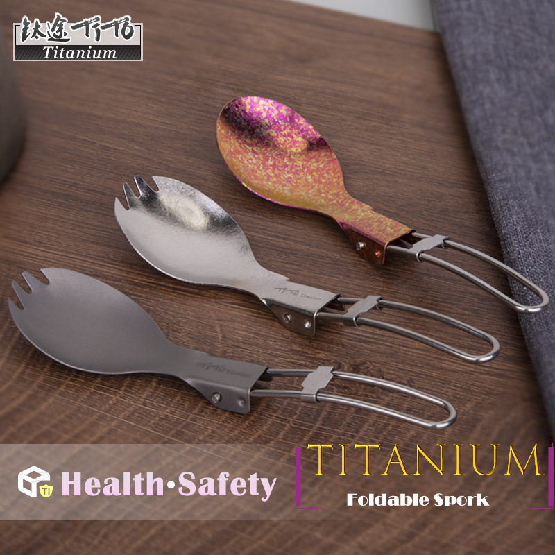 TiTo tytanowe składane Spork p – Outdoor Camping Dining Set recenzja i cena