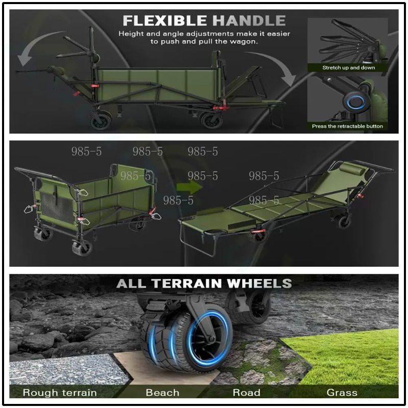 Wózek ogrodowy, domowy, na zew – Outdoor Camping Trolley recenzja i cena