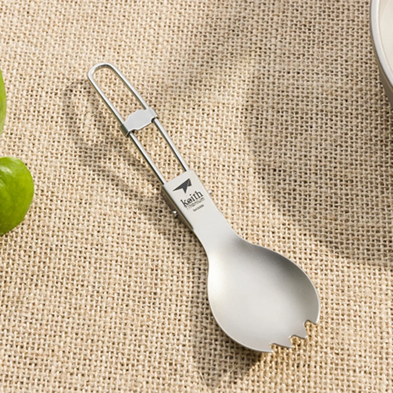 Keith tytanowa Spork składany  – Outdoor Camping Dining Set recenzja i cena
