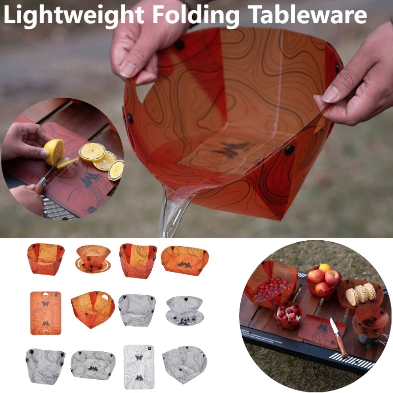 Składana zastawa stołowa na ke – Outdoor Camping Dining Set recenzja i cena